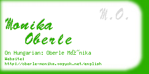 monika oberle business card